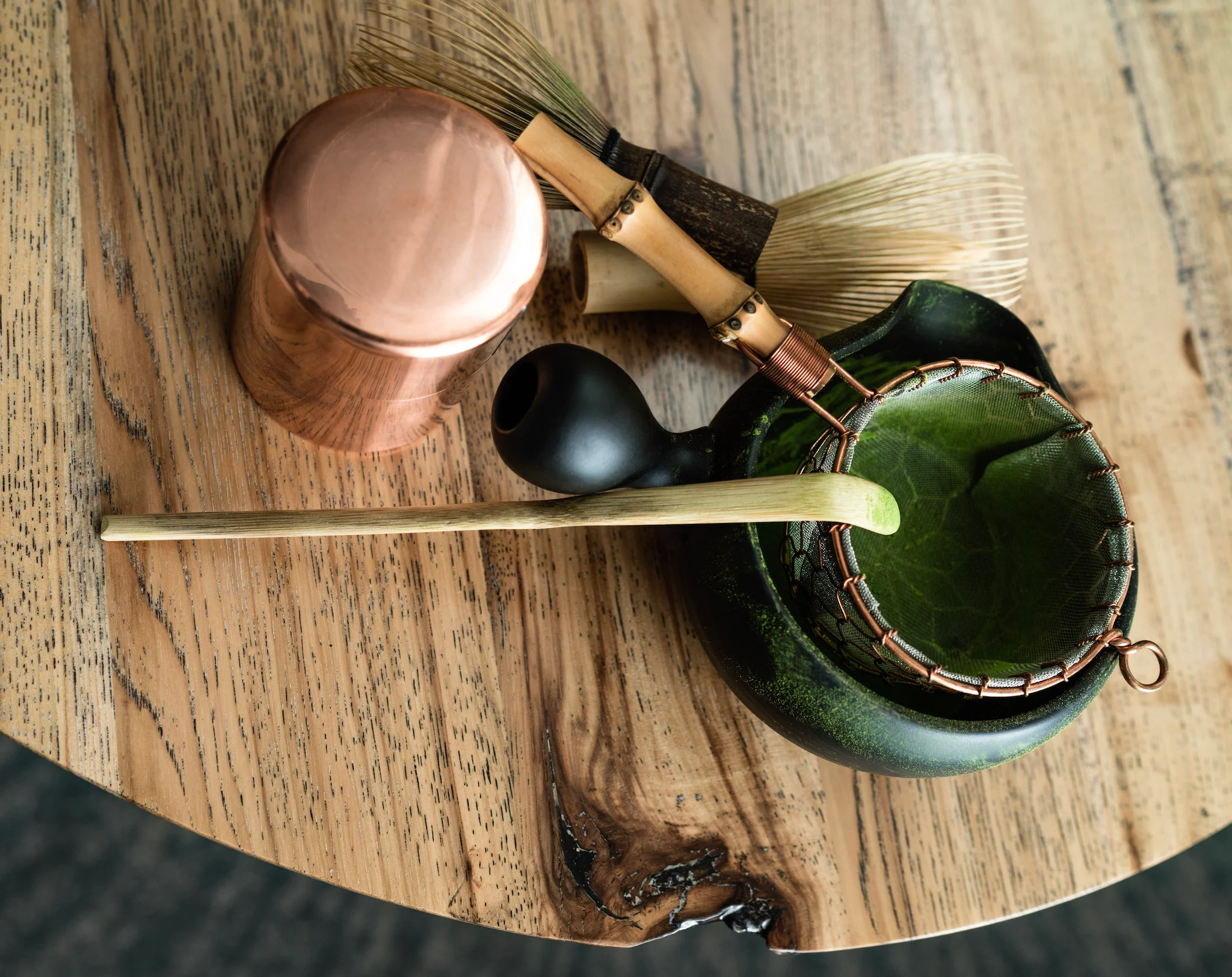 Copper Matcha Caddy | Japanese Tea Storage Chazutsu - Image 6
