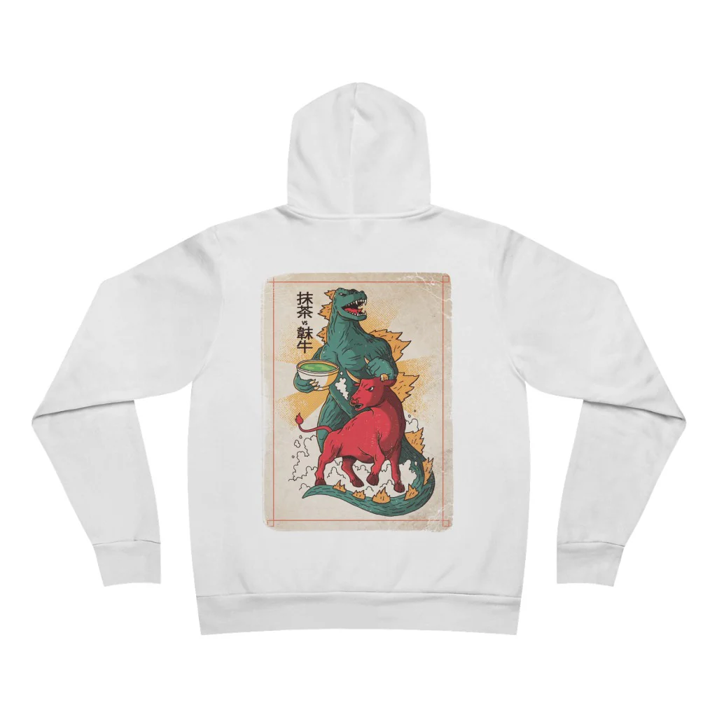 Matcha vs. Bull of Red Color Hoodie - Image 3