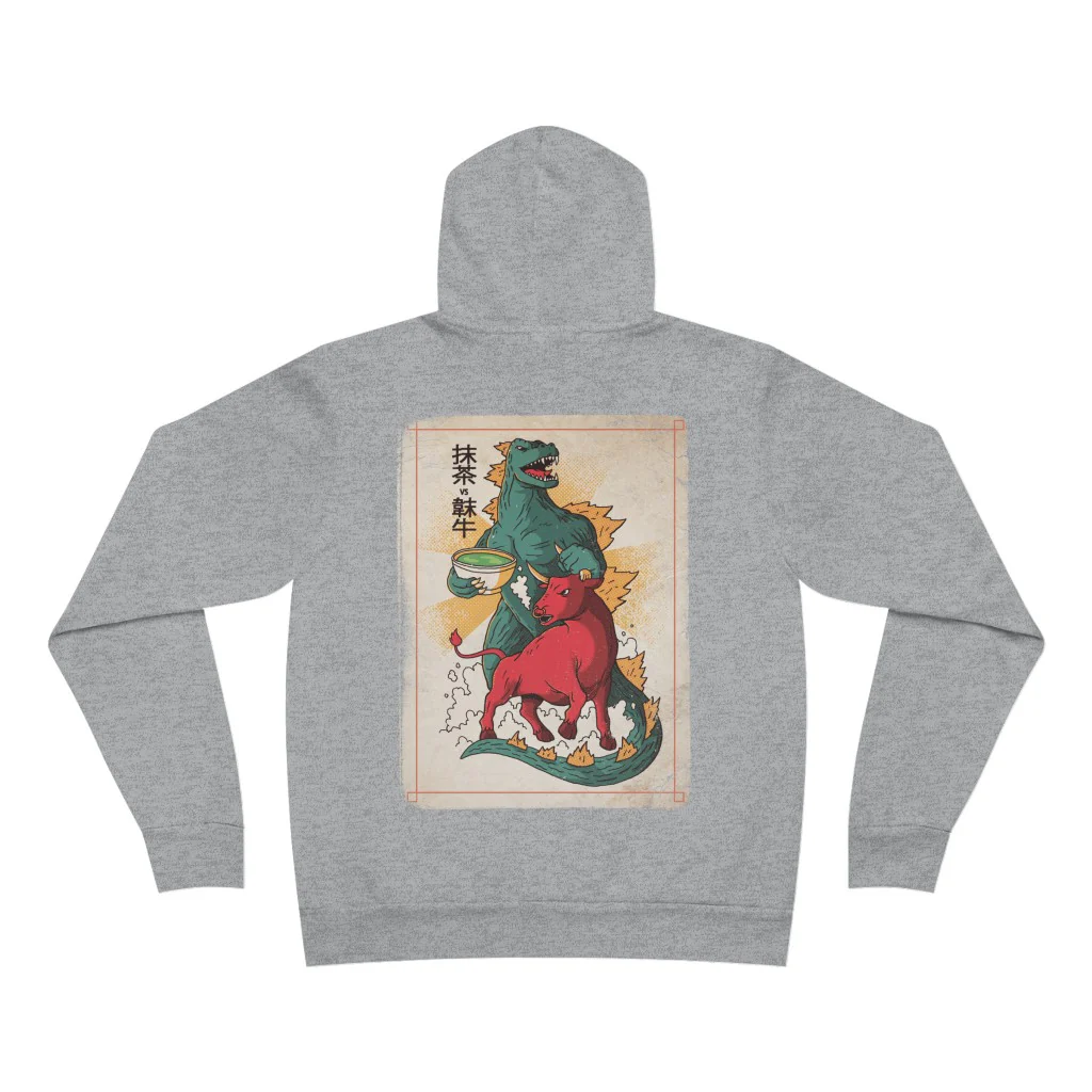 Matcha vs. Bull of Red Color Hoodie - Image 5