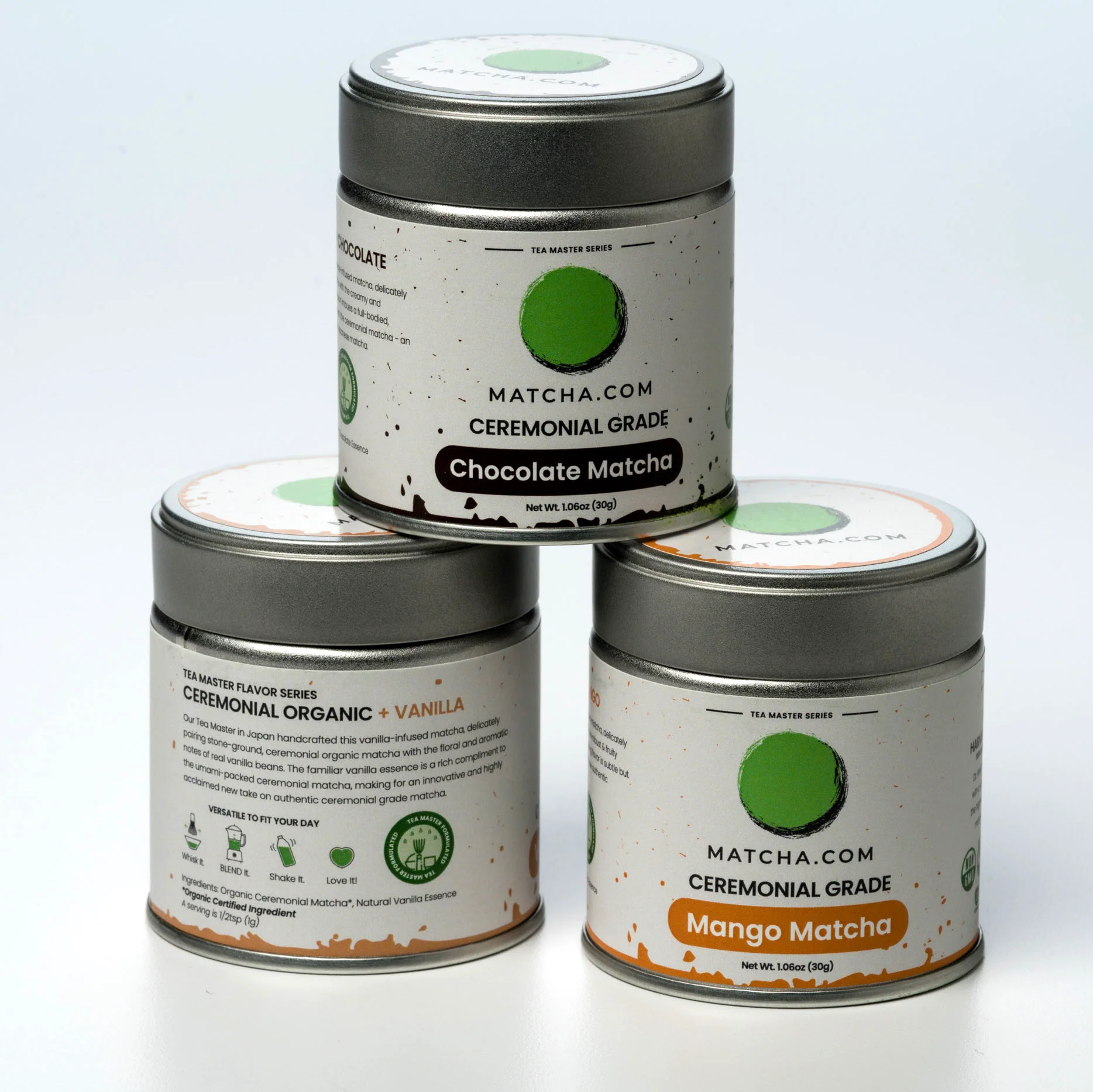 Flavored Matcha, Organic Ceremonial Matcha Flavors (Chocolate / Vanilla) - Image 4