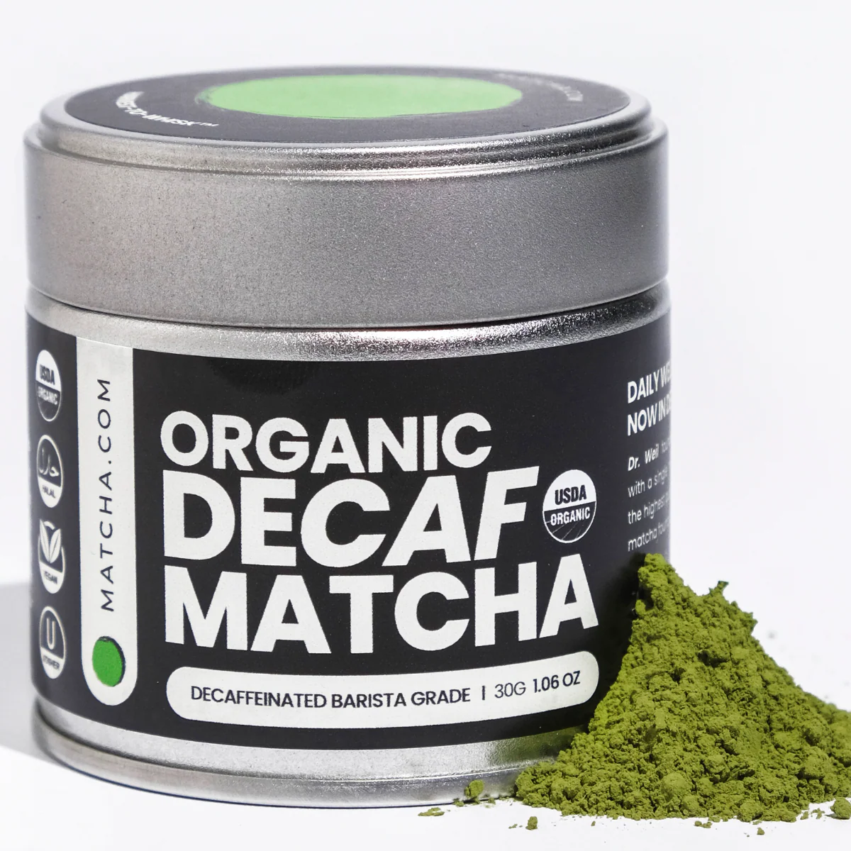 Organic Decaf Matcha, Matcha for Lattes (Low-caffeine)